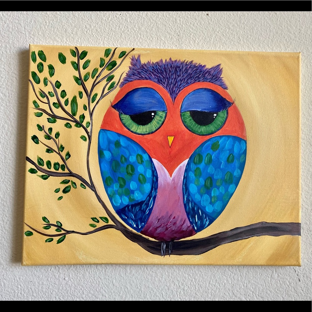 Owl painting - Picture 1 of 4